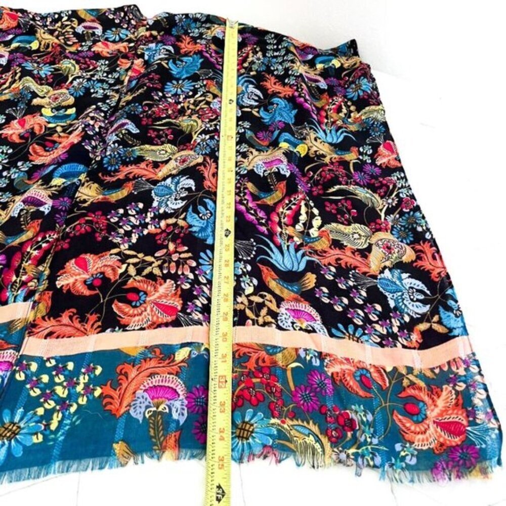 Kaftan Kimono Robe Coverup Colorful birds of paradise - Picture 7 of 8